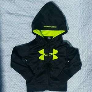 black and green under armour hoodie